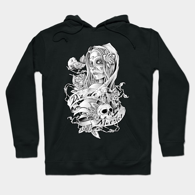 Dia de Los Muertos Hoodie by pedrodelavega